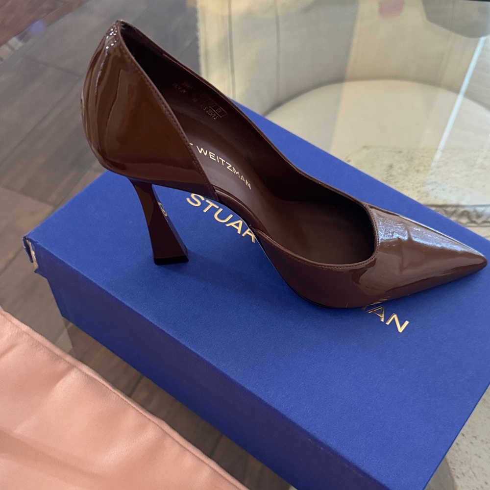 Stuart Weitzman Chocolate Brown Heels - Picture 2 of 5